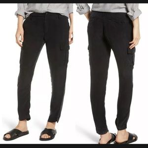 NWT Rails Kai Skinny Cargo Pants in Cupro Size Medium Black MSRP $188